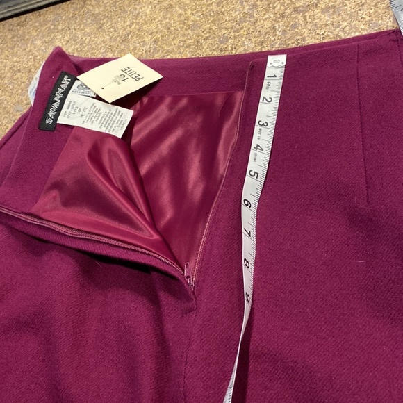 NWT Savannah Plum Purple Wool Skirt With Flaws 16 Petite - Picture 12 of 16